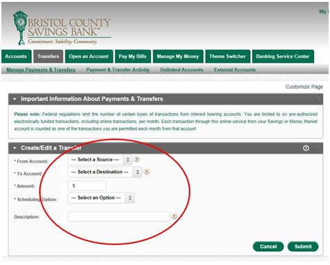 bristol county savings bank online payment